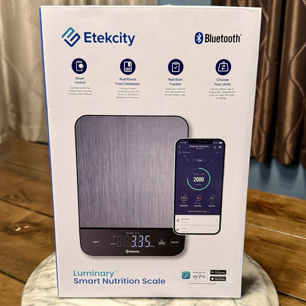 NEW Etekcity Luminary Smart Nutrition Food Scale Bluetooth Kitchen Digital Scale
